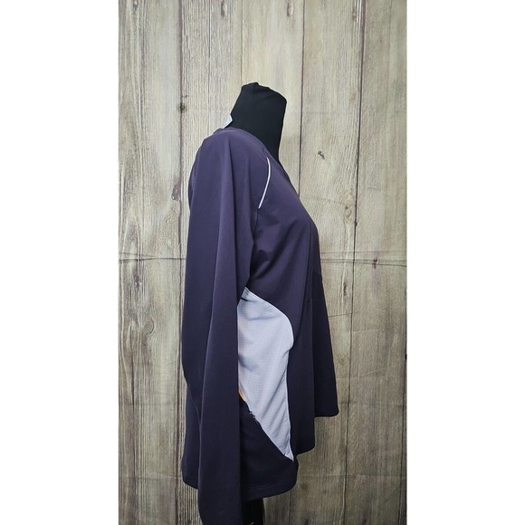 Adidas Women's Climacool Shirt Sz L Supernova Formotion V neck Purple - Picture 2 of 4